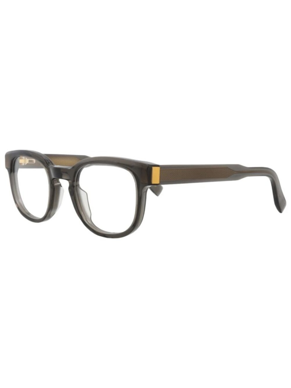 New Dunhill Women's Eyeglasses Round Oval Recycled Acetate Frame Mens Grey Grey